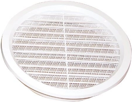 Grilaj de ventilație cu plasă, diametru 150 mm, alb
