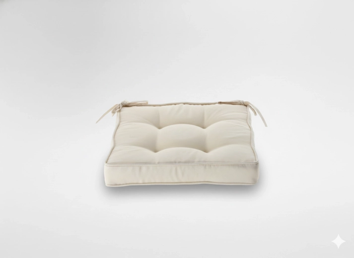 Șezut capitonat pentru scaun 40 × 40 × 6 cm, bej