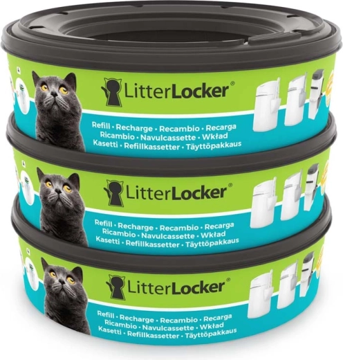 Casete de schimb LitterLocker pentru coșul de nisip pentru pisici (3 buc.)