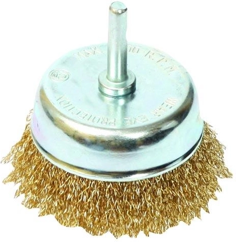 Perie tip cupă cu sârmă ondulată 65 mm, coadă FESTA