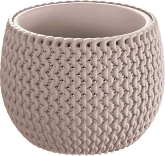 Ghiveci Splofy Bowl cu inserție 18 cm – mocca
