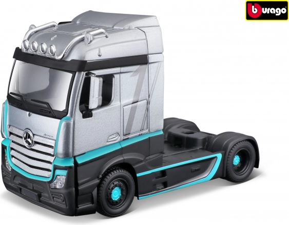 Bburago Mercedes‑Benz Actros Gigaspace 1:43 model metalic de cap‑tractor