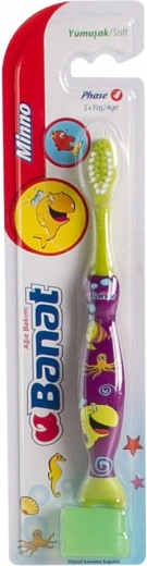 Banat Mino Junior Soft periuță de dinți moale pentru copii 5–7 ani