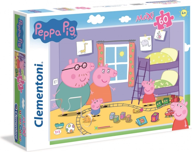 Puzzle Peppa Pig Maxi 60 piese de la Clementoni