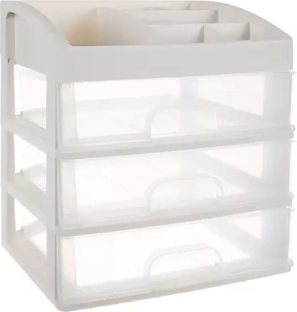 3 sertare transparente pentru o vizualizare rapidă