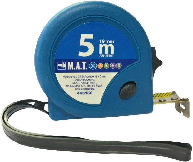 Ruletă retractabilă 5 m × 19 mm ASSISTENT