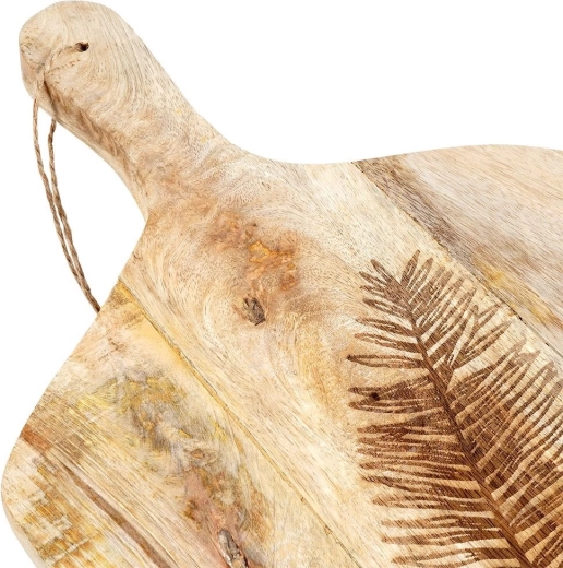 Gravură elegantă de frunză pentru servire stilată