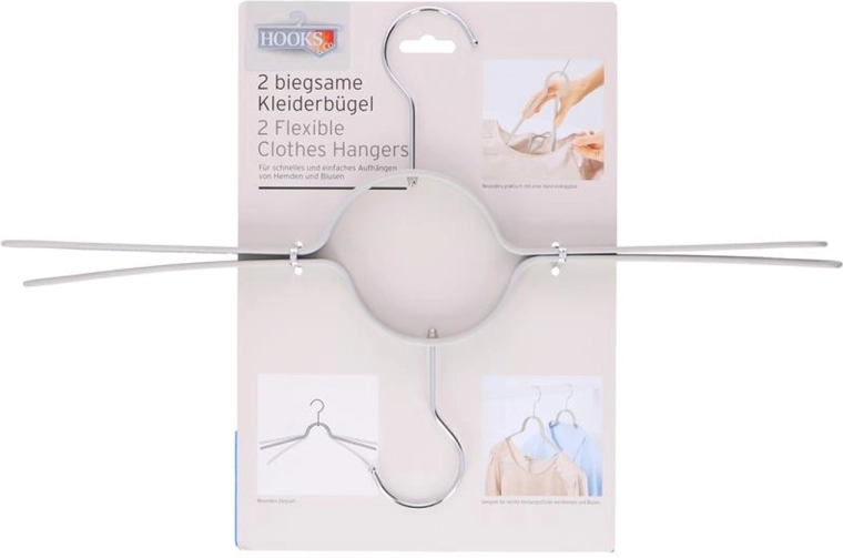 Umerașe Flexi din oțel inoxidabil, set 2 buc