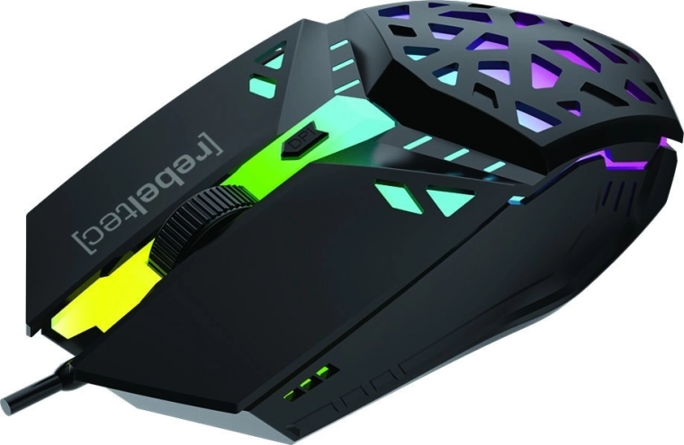 mouse de gaming rebeltec shark, usb 1,8 m