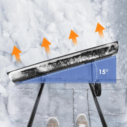 Plug manual pentru zăpadă pe roți 95 cm