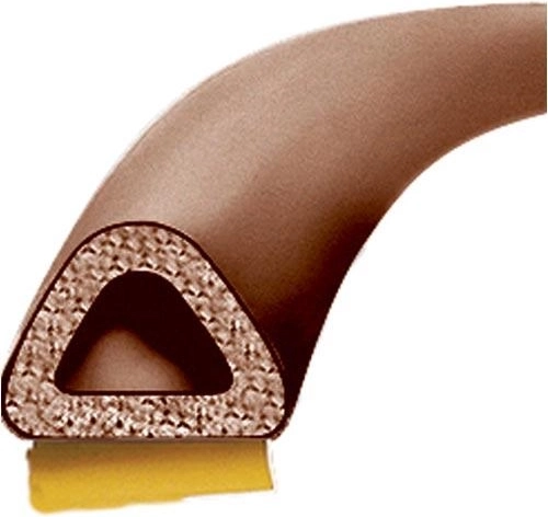 Garnitură pentru ferestre și uși tip D 9 × 8 mm, maro, 100 m