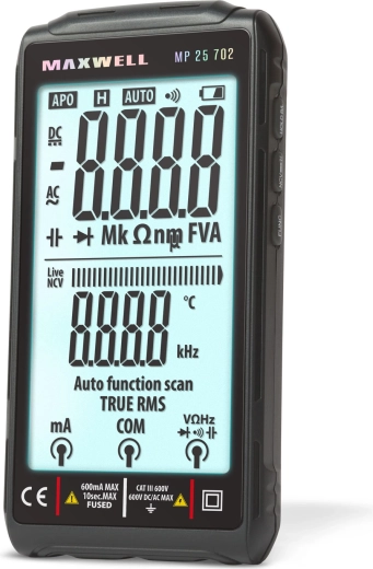 Multimetru digital automat cu afișaj TFT de 4,2" și încărcare USB-C