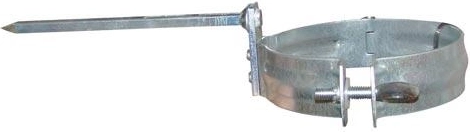 Colier pentru burlan de 100 mm din oțel galvanizat