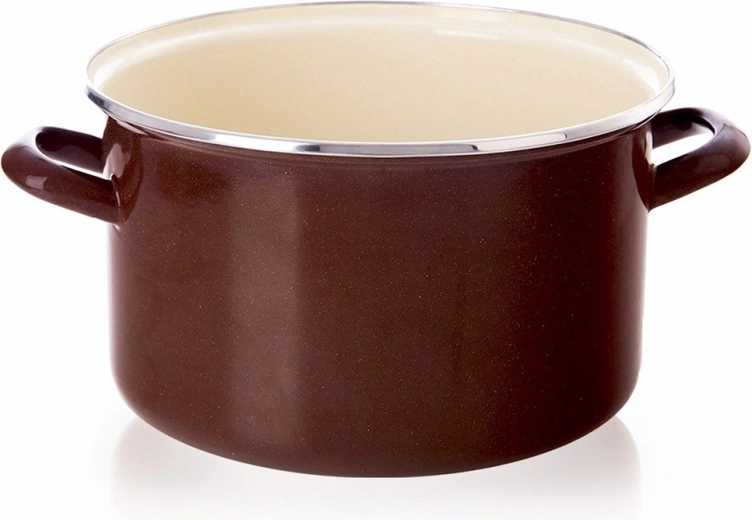 Oală emailată Brown 22 cm, 4 l Orion