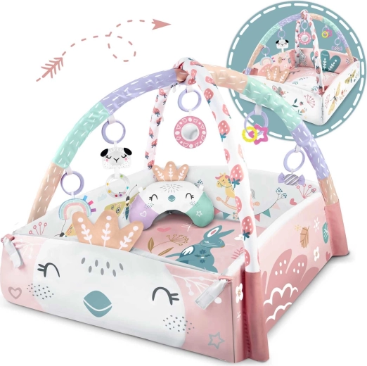 3 în 1: pătură deschisă, țarc și spațiu pentru tummy time