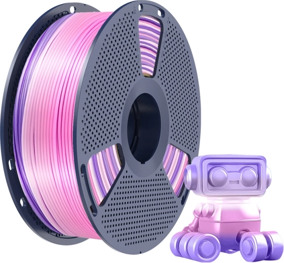 Efect silk lucios și gradient curcubeu