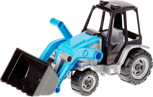 Tractor din plastic cu încărcător frontal pentru copii