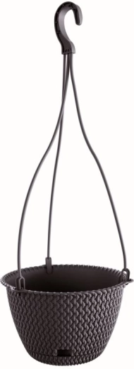 Ghiveci suspendat Splofy Round W 23 cm antracit