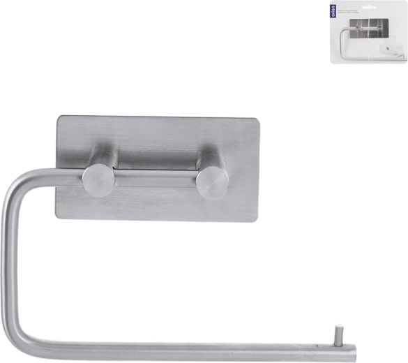 Suport autoadeziv din inox pentru hârtie igienică