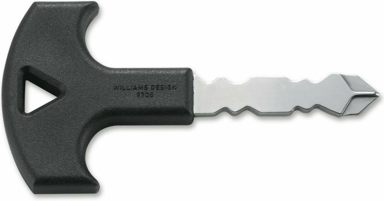 CRKT Defense Key Black – cheie tactică de autoapărare 4,5 cm