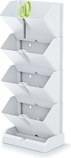 Ghivece verticale cu foarfecă pentru ierburi Mini Garden – alb