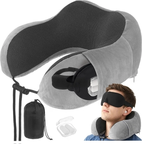 Pernă de călătorie 3D pentru gât XTROBB 4în1