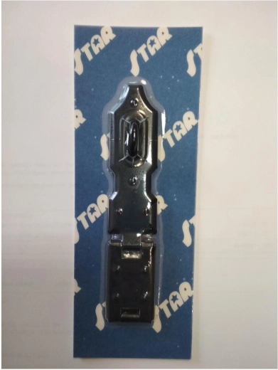 Zăvor hâlă articulat 140 mm negru