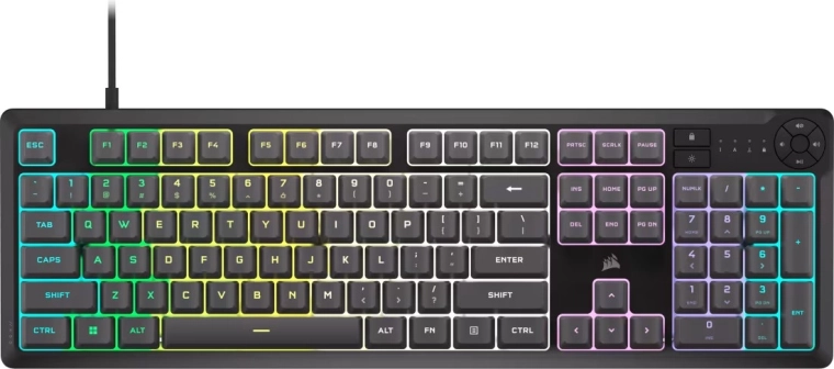 Tastatură de gaming Corsair K55 Core RGB gri