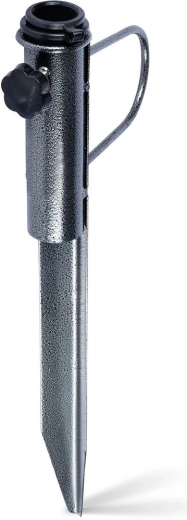 Suport metalic de înfipt în pământ pentru umbrelă de grădină, 42,5 cm