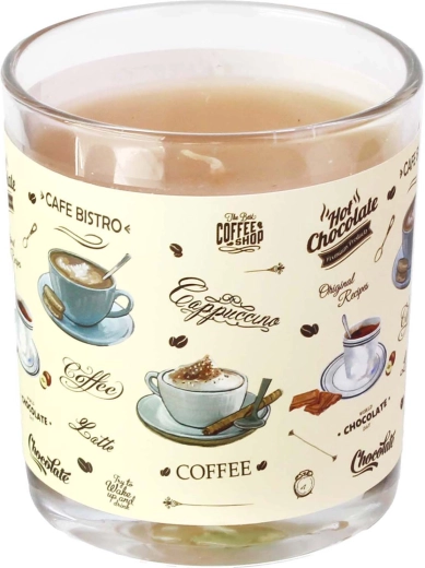 Lumânare parfumată în pahar Cafe Bistro 7 × 8 cm, 135 g