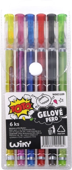 Set de pixuri gel TOTO, 6 bucăți