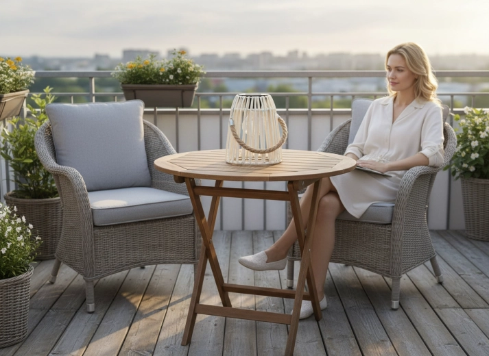 Atmosferă stilată pe balcon și terasă