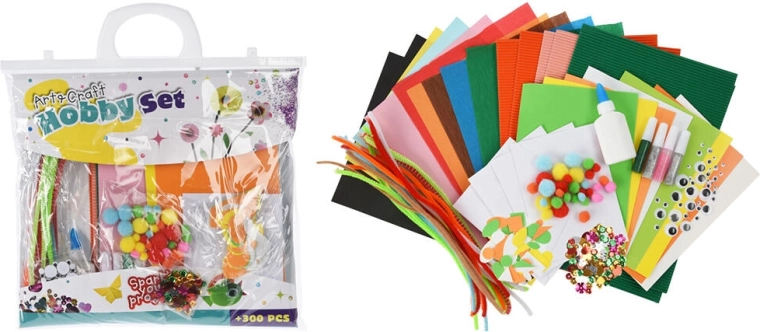 Set creativ mixt 300 piese în geantă