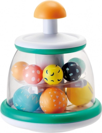 Infantino jucărie tip „spinner” cu bile, mentă - 1 bucată
