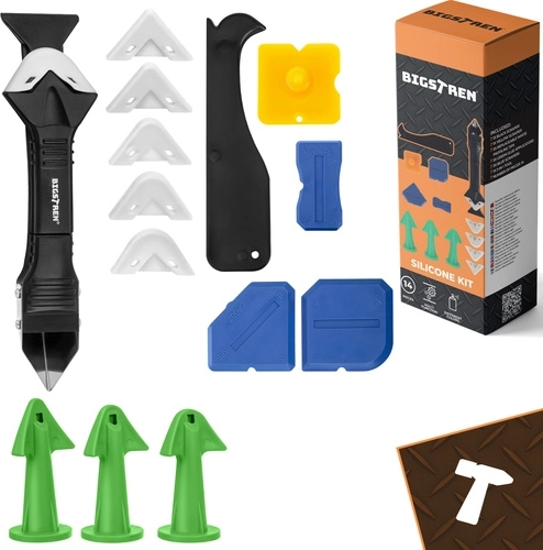 Set de spatule și vârfuri pentru silicon 14 piese BIGSTREN