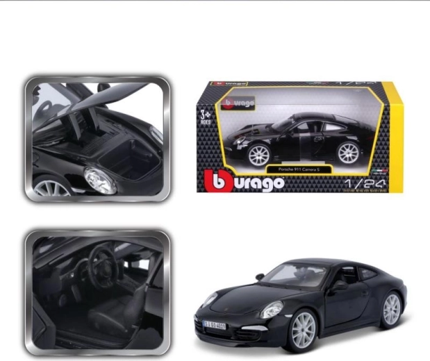 Model auto BBURAGO PORSCHE 911 Carrera S 1:24 negru