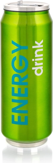 Cană termică în formă de doză BE COOL ENERGY 430 ml – verde