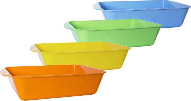 Tavă pentru pane din plastic 34 × 25 × 7 cm, mix de culori