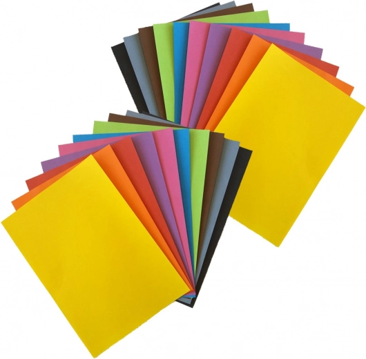 Hârtie colorată A4 – set de 20 foi