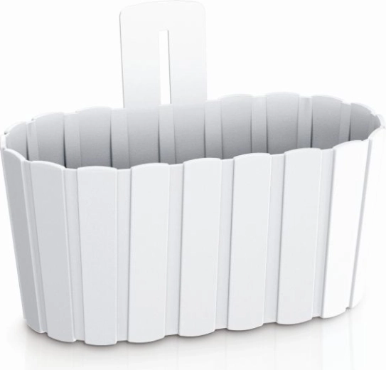 Ghiveci suspendat Boardee Wall 27,4 cm alb
