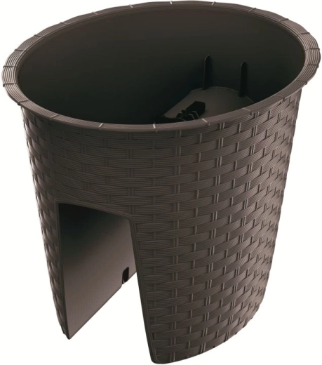 Ghiveci de balcon Ratolla Oval 29,8 cm – umbră