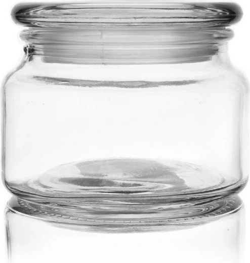 Borcan de sticlă pentru alimente 380 ml cu capac