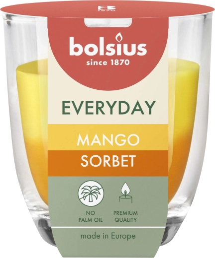 Lumânare parfumată în borcan Mango Sorbet 8 × 7 cm, până la 24 h