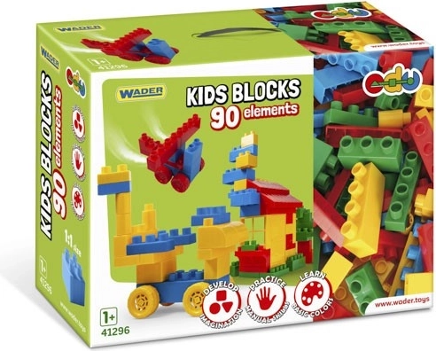 Set de construcție Wader Kids Blocks – 90 piese