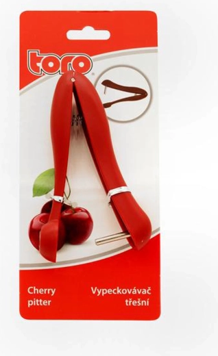 Sâmburitor pentru cireșe, negru, 12,5 × 2,5 cm