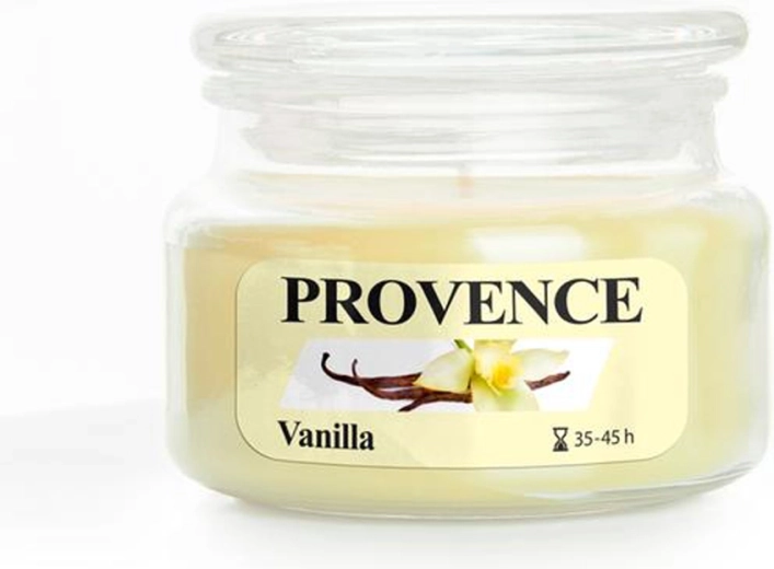 Lumânare parfumată în pahar PROVENCE vanilie 45 de ore