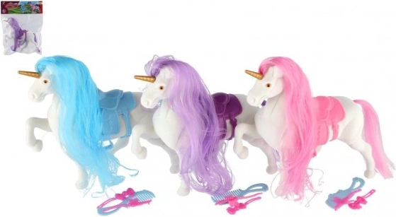 Unicorn cu coamă de pieptănat și accesorii