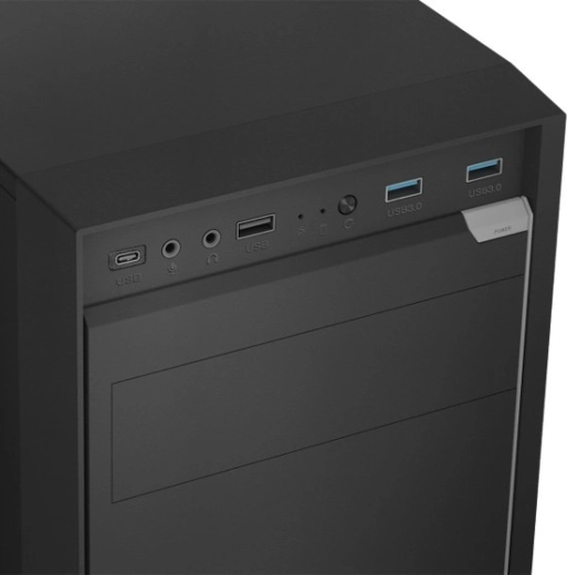 Panou frontal modern cu USB‑C și USB 3.0 rapide