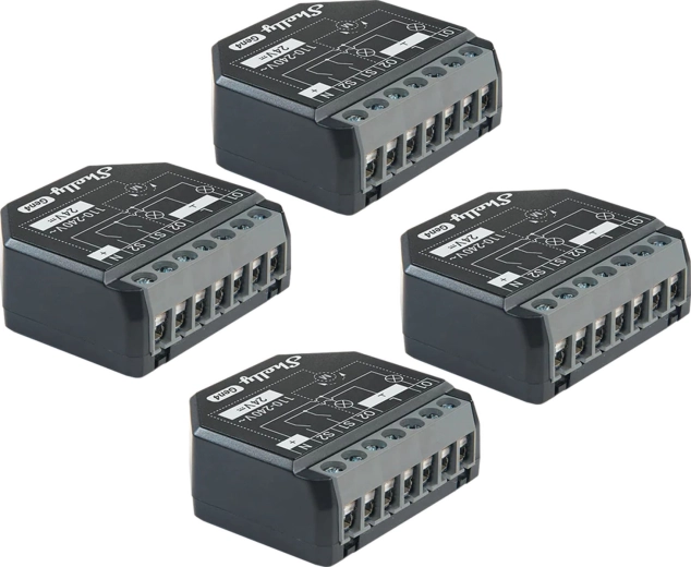 Set 4 controlere shelly 2pm gen4 pro jaluzele și electrocasnice zigbee/matter