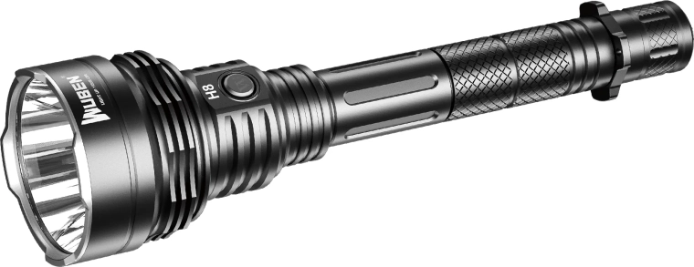 Wuben H8 Deluxe Kit lanternă tactică 1800 lm, set negru